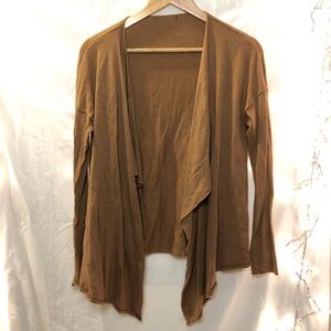 wool-blend multi length cardigan